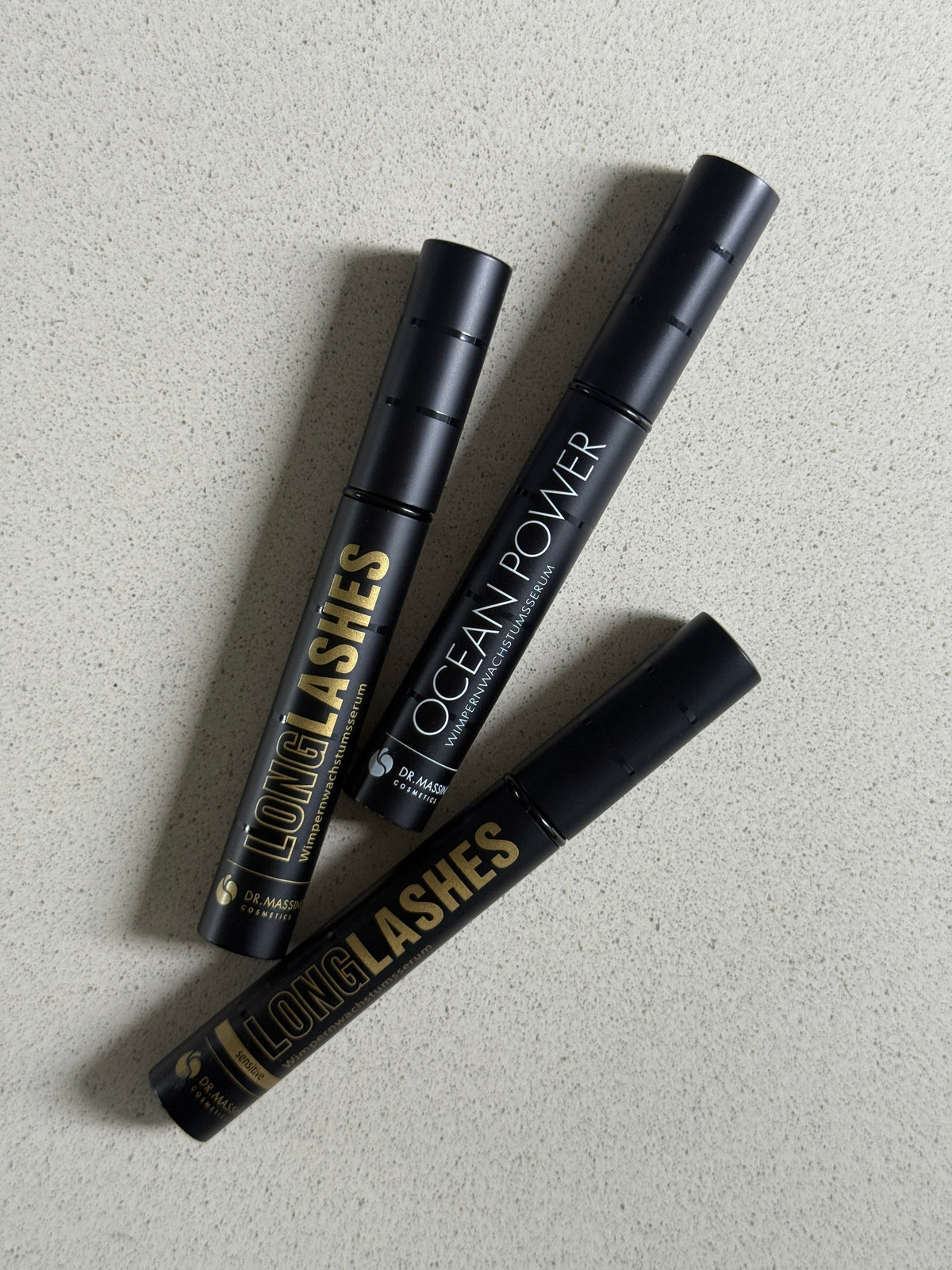Vergleich Wimpernseren Long Lashes Classic, Ocean Power und Sensitive