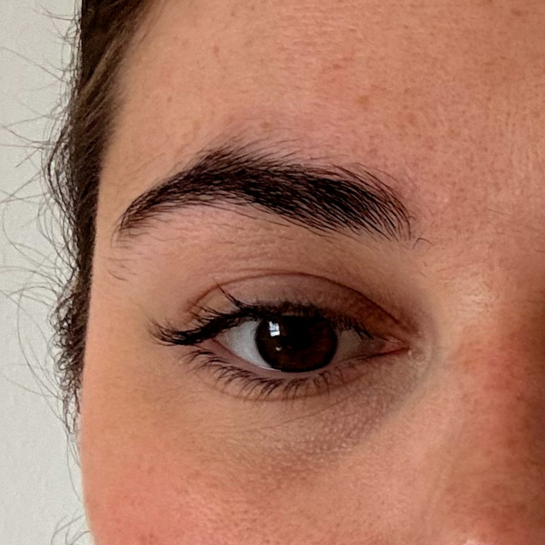 Vergleichsbild vor der Anwendung des Full Brow Augenbrauenserums