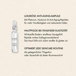 Vorteile Luxury Beauty Ampullen Box wie "Luxuriöse Anti-Aging-Ampulle", "Hautpflege bei fehlender Elastizität", "Optimiert jede Skincare Routine"