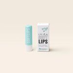 Freisteller Dr. Massing SoftLips Lippenpflege mit Hyaluron Lippenpflege mit Sheabutter Detailansicht petrolfarbige Verpackung