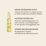 Vorteile Age Protect Ampullen Box wie "Ampullen für täglichen Schutz", "Hautpflege für reife Haut", "Optimiert jede Skincare Routine"