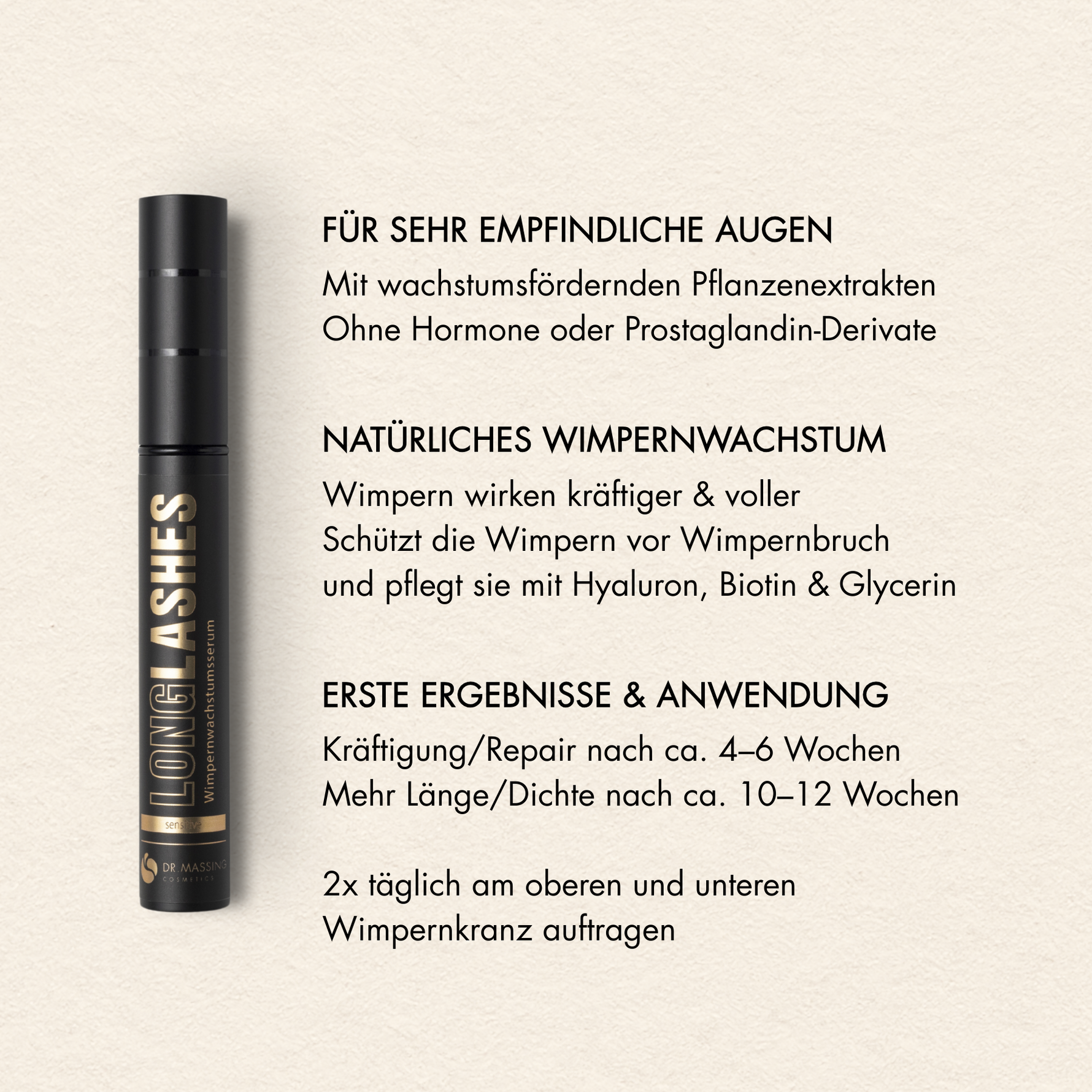 Vorteile des Sensitive Wimpernserums