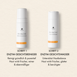 Schritte und Vorteile des Payalove Sets mit Toner und Cleanser, wie "Reinigt gründlich & porentief", "Unterstützt Hautbalance"