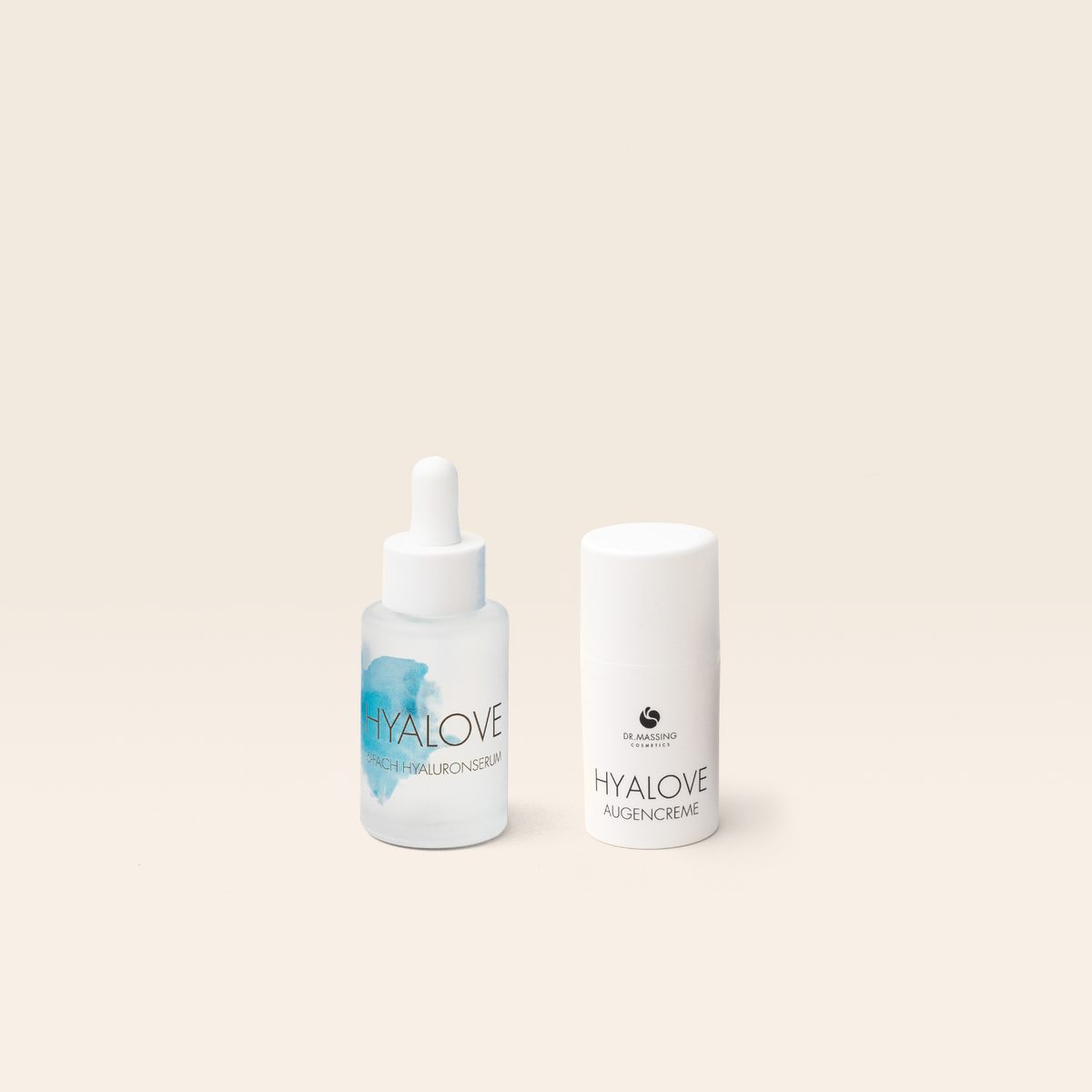 Produktbild des Eye Glow Sets mit Hyaluronserum und Augencreme