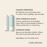 Vorteile Soft Lips Lippenpflege wie "Hyaluron Lippenpflege", "Tiefen Hydration & Schutz", "Natürliche Formel"