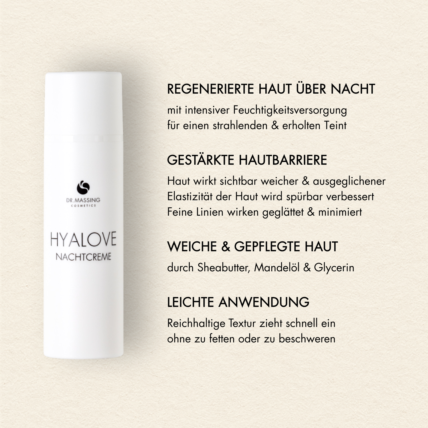Vorteile der Hyalove Nachtcreme