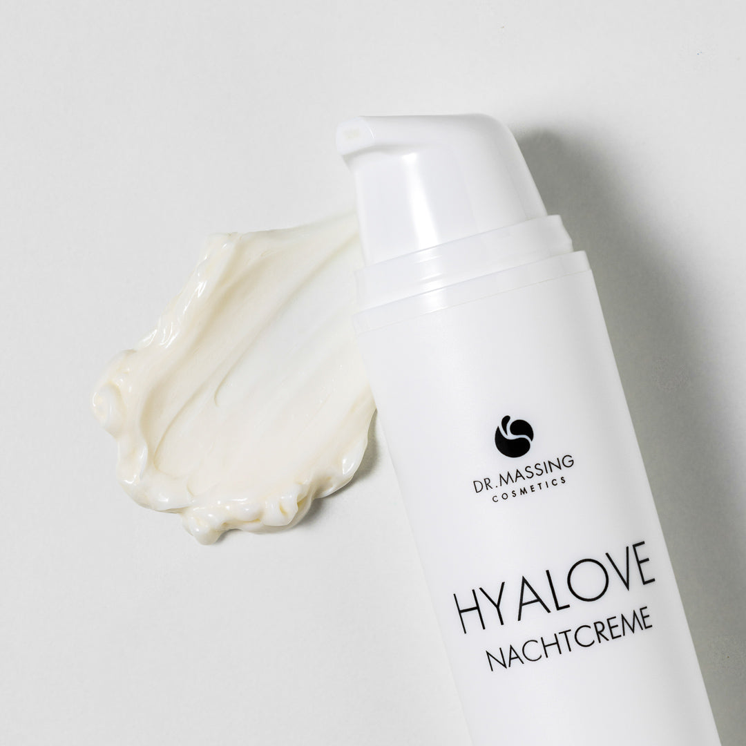Hyalove Nachtcreme, Anwendungsschritt 1