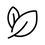 Schwarzes Icon zeigt Grafik mit Pflanzenblatt