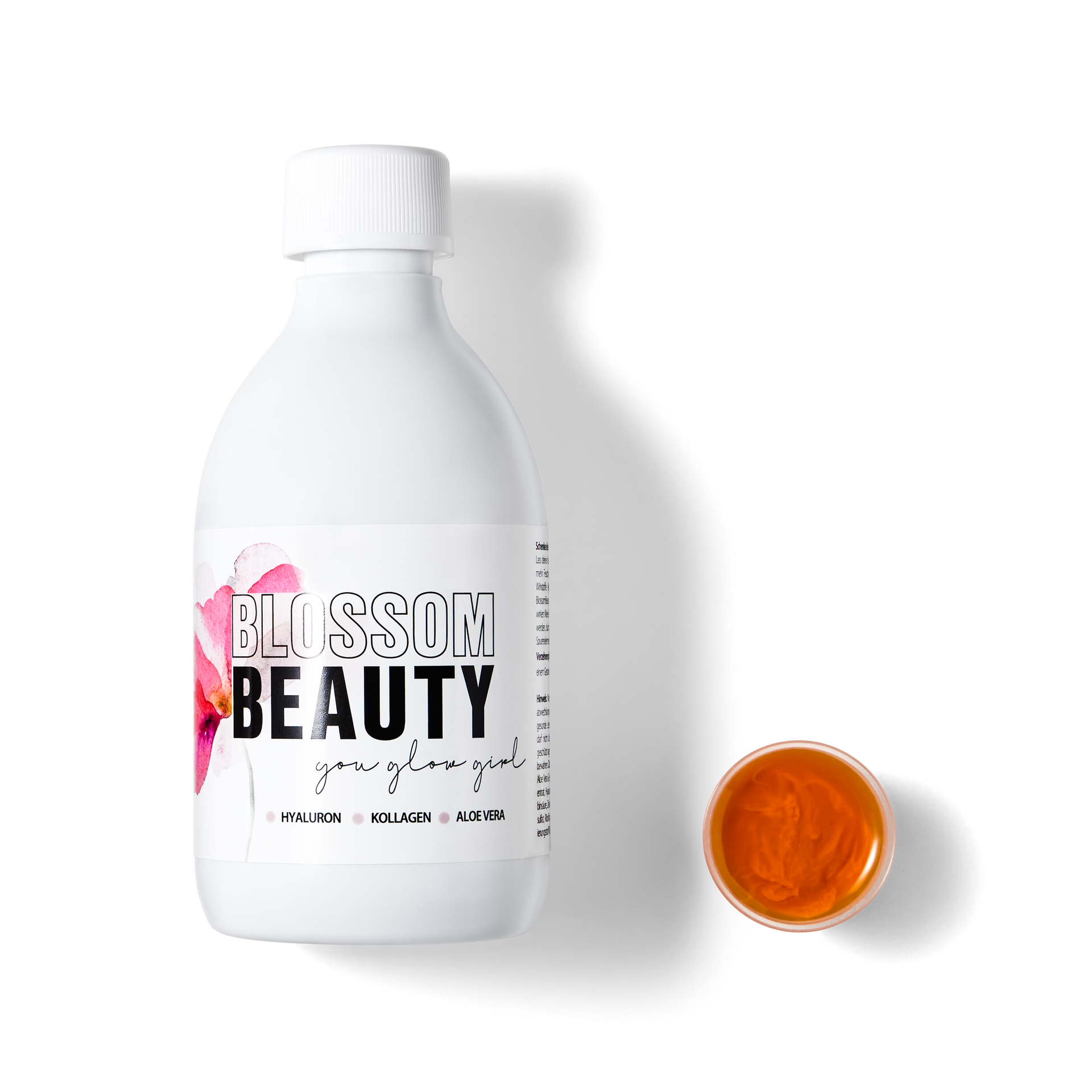 Blossom Beauty Drink mit Aloe Vera, Kollagen & Hyaluron fr schne Haut   Dr. Massing Cosmetics