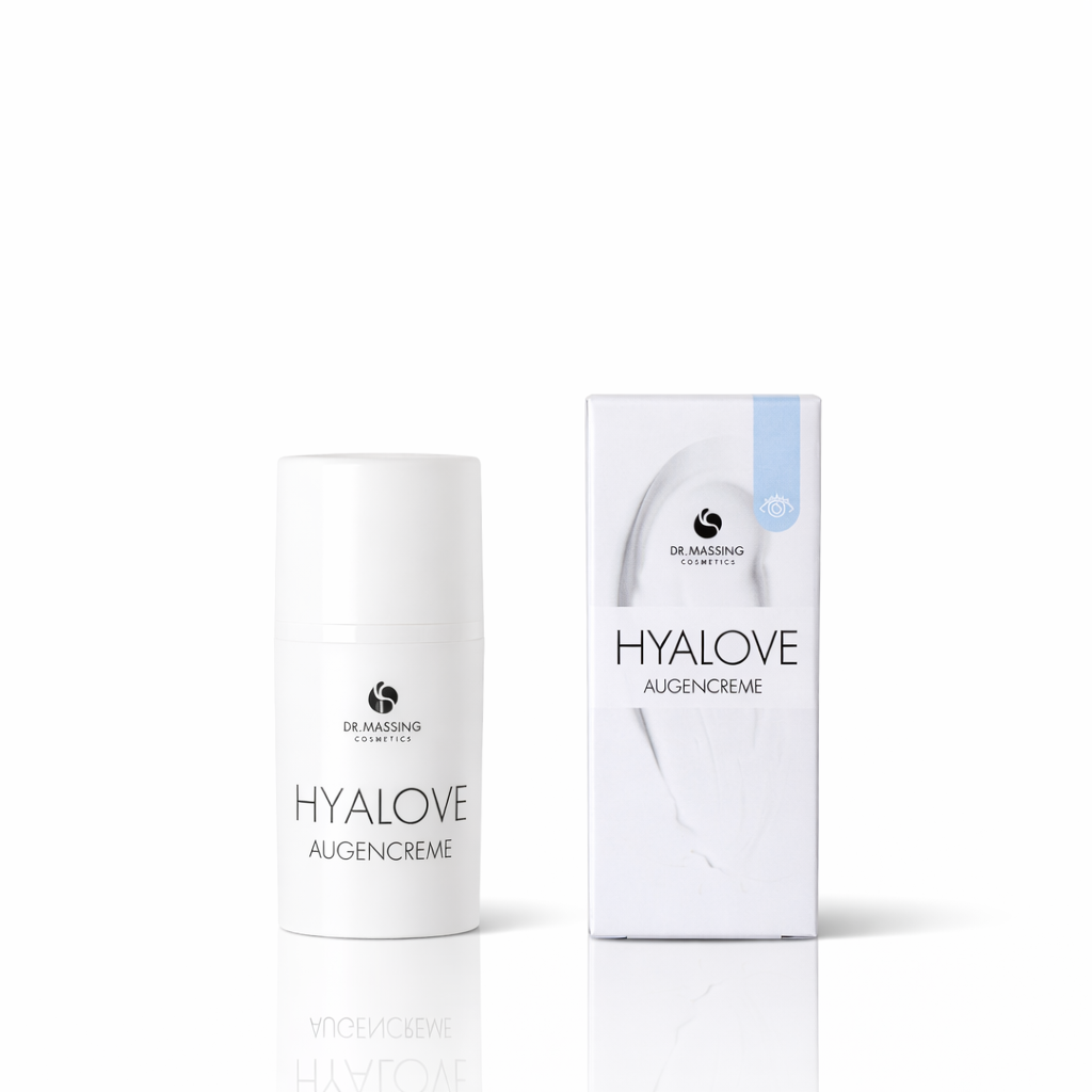 Hyalove Augencreme mit Verpackung