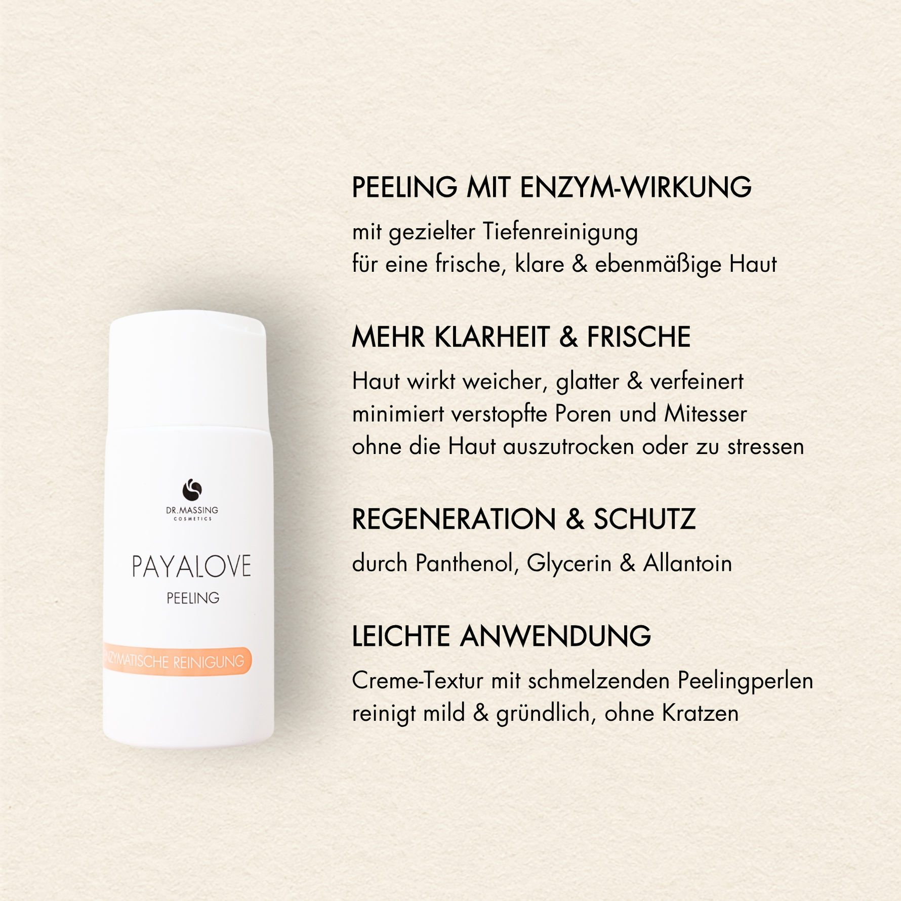 Produkt Vorteile des Payalove Peeling