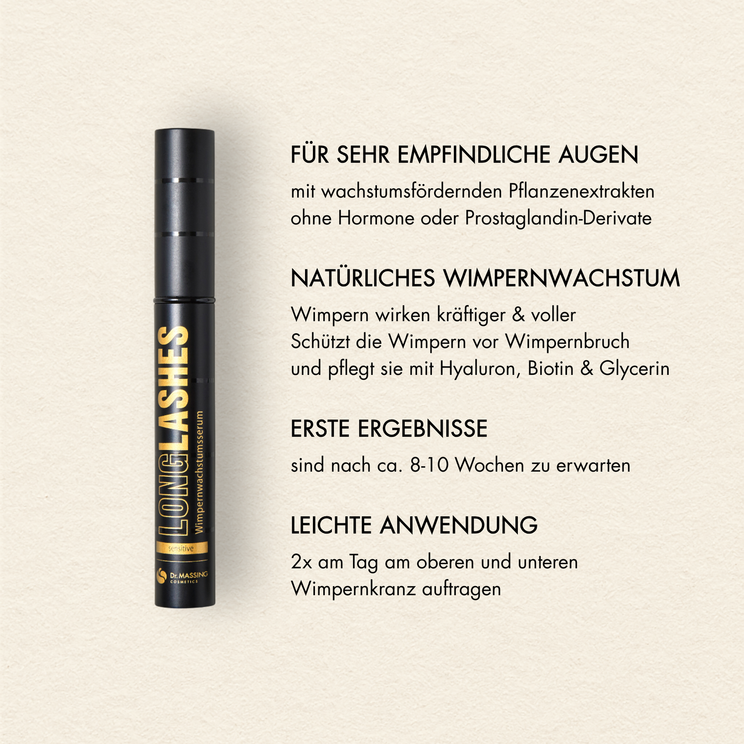 LongLashes · Sensitive Wimpernserum