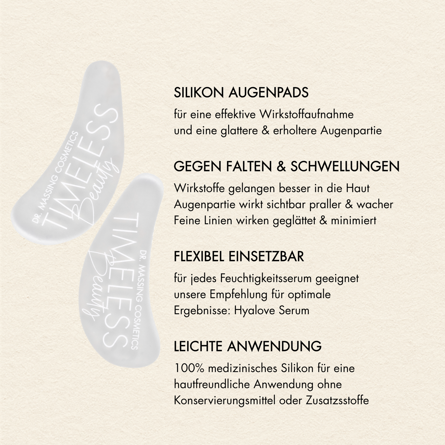 Wiederverwendbare Augenpads