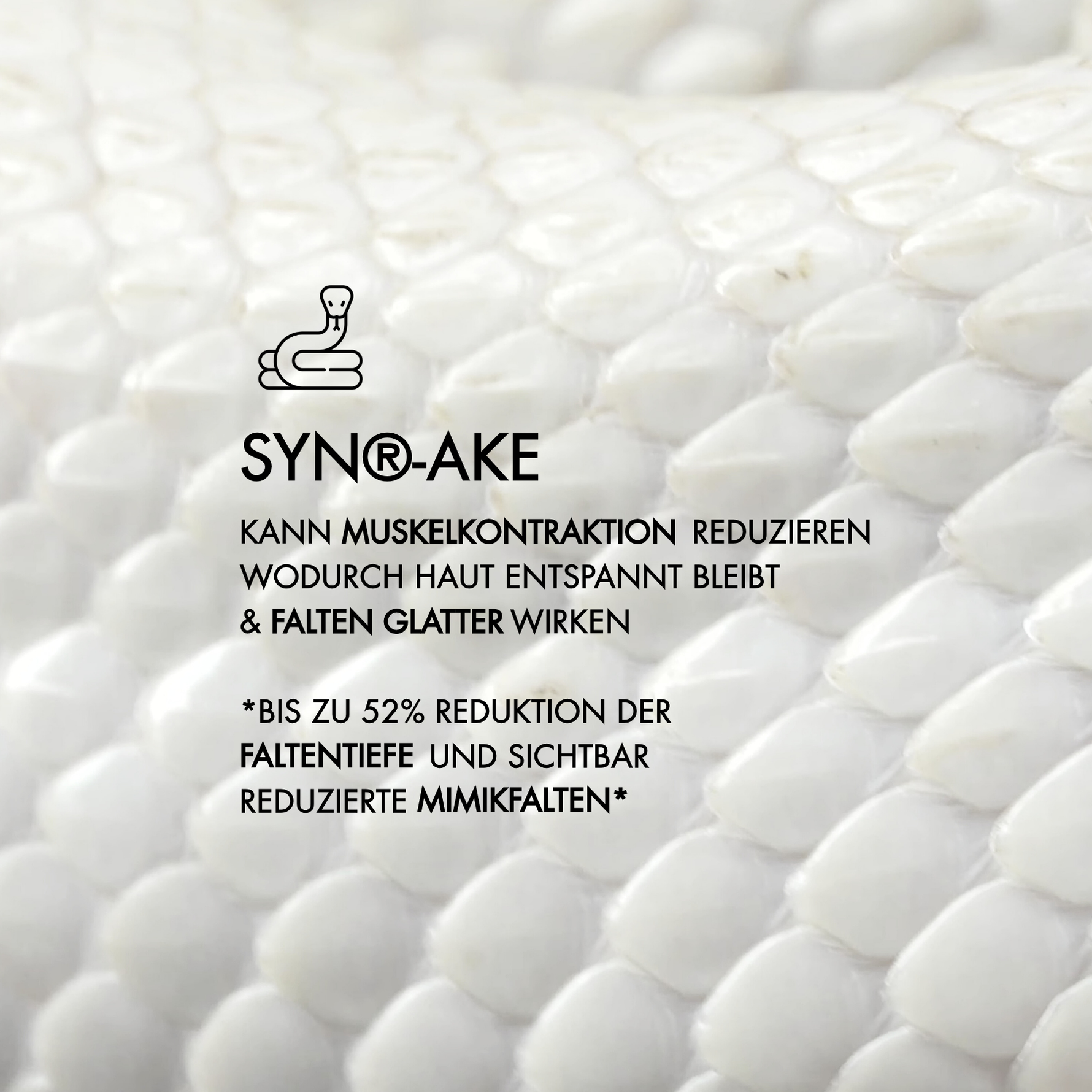 Vorteile wie Faltenglättung und reduzierte Mimikfalten des Wirkstoffs SYN_ALE kurz zusammengefasst